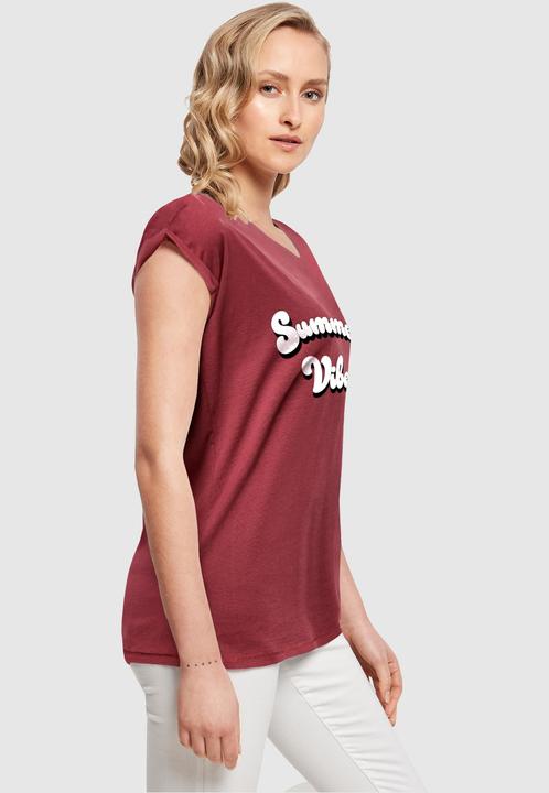 Produktbild Merchcode Ladies Summer Vibes Extended Shoulder Tee - 112619 (L)
