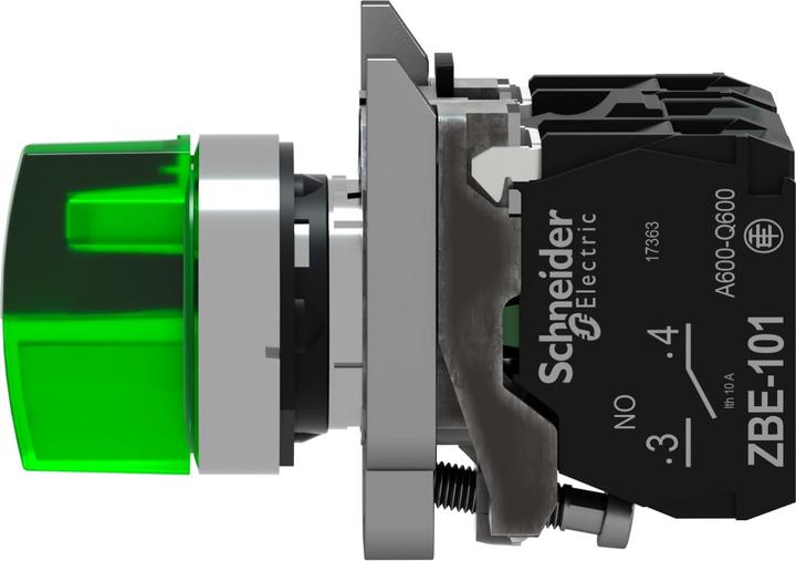 Immagine prodotto Schneider Electric XB4BK133G5 Selettore illuminato dispositivo completo verde 3 selettori illuminati