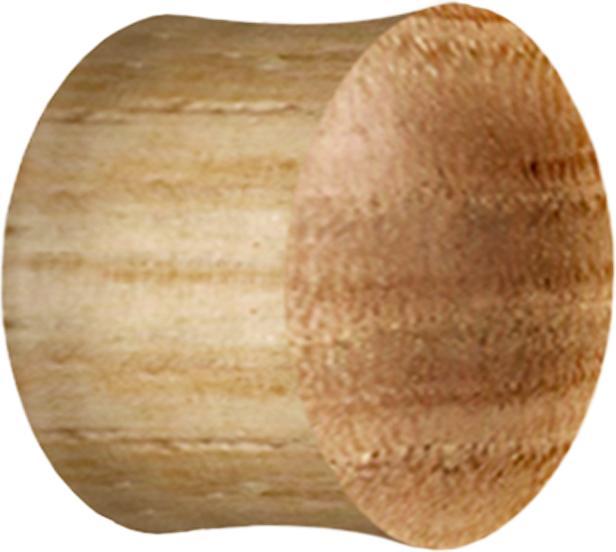 Star Piercing Flared Plug aus Kastanienholz (ohne Messing, Organisch)