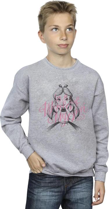 Actual product image Disney Boys Alice In Wonderland In A World Of My Own Sweatshirt (140, 146)