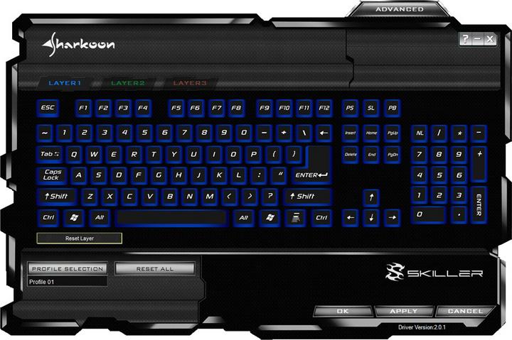 Actual product image Sharkoon Skiller (DE, Cable)