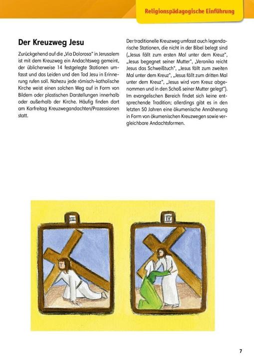 Produktbild Arbeitsmaterial Grundschule. Stationenlernen Religion: Der Kreuzweg Jesu (Deutsch, Petra Lefin, Britta Vaorin, 2019)