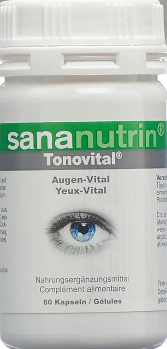 Actual product image Sananutrin Tonovital capsule (60 Piece, Capsules, 46 g)