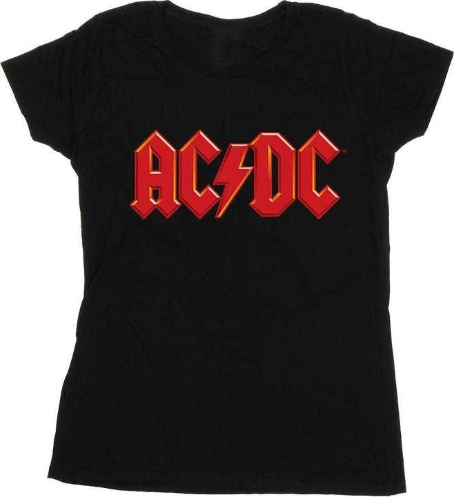 AC/DC TShirt mit rotem Logo aus Baumwolle (XL)