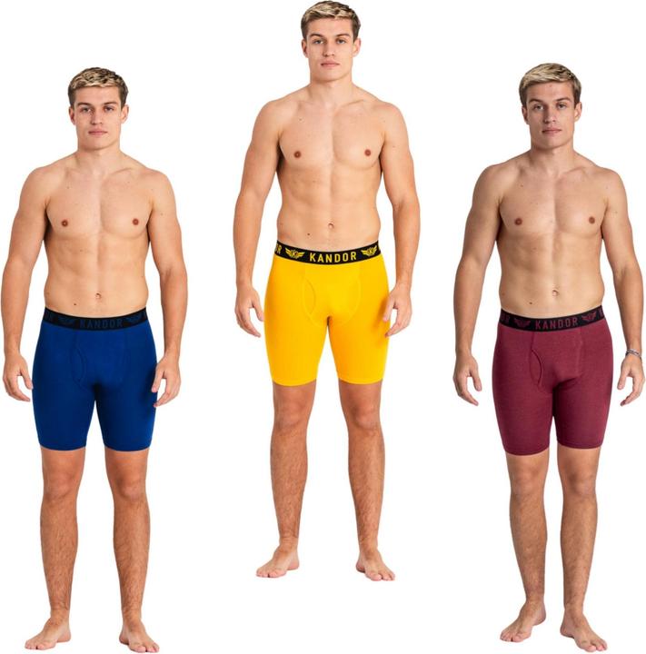 Immagine prodotto Kandor Bambuso Boxer Uomo Misura Confezione 3 (S, confezione da 3)