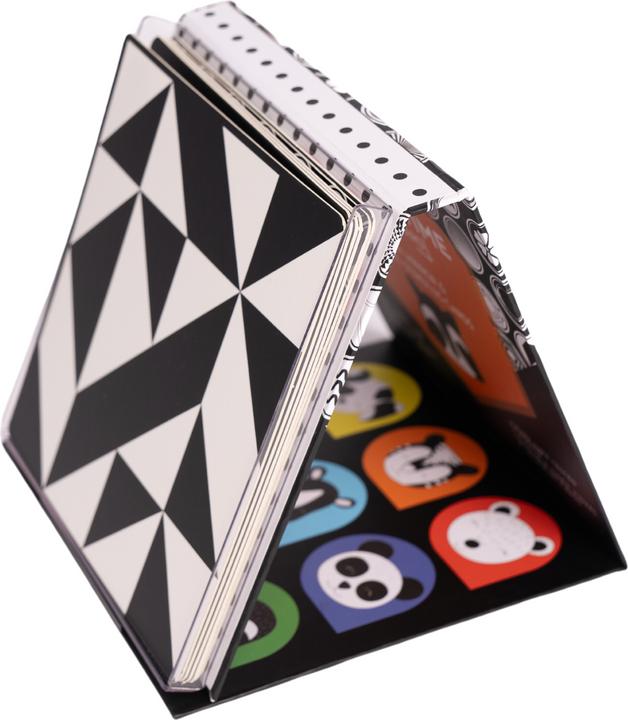 Image du produit DoerKids Miroir de sol Tummy Time + fiches d'apprentissage pour bébé (Allemand, Français, Italien, Anglais)