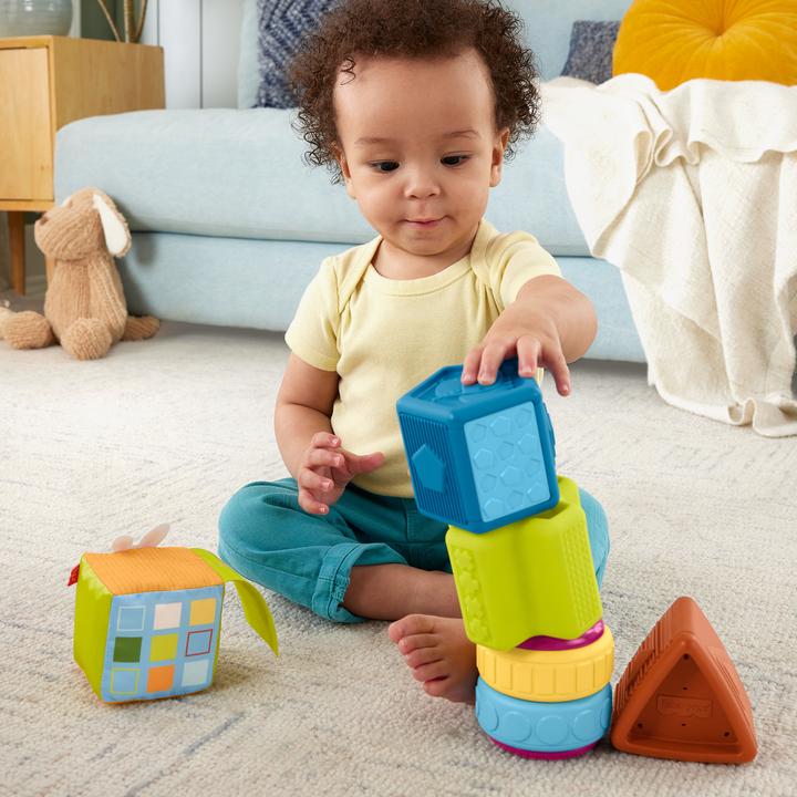 Productafbeelding Fisher-Price Babyspeelgoed Drukke Activiteit Zintuiglijke Blokken