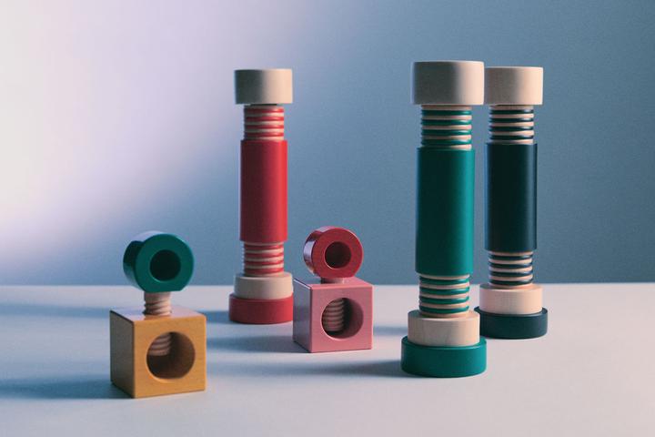 Produktbild Alessi Twergi Salz/Pfeffermühle aus Buchenholz (Pfeffer, Salz)