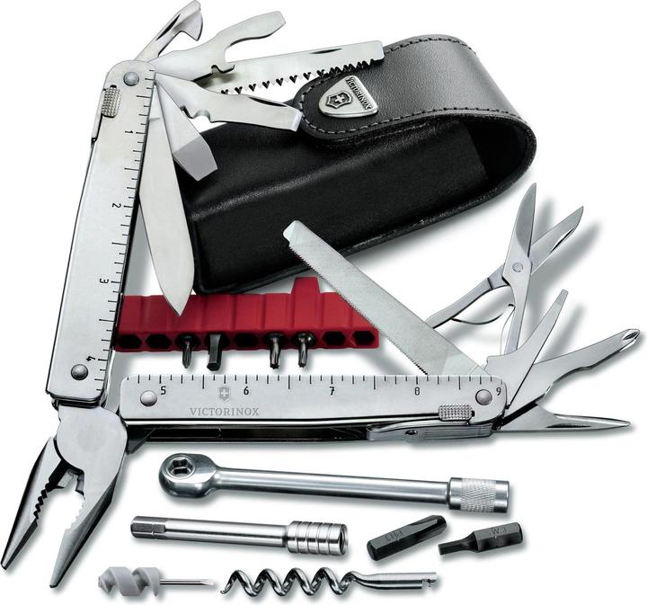 Actual product image Victorinox SwissTool Plus II in leather case