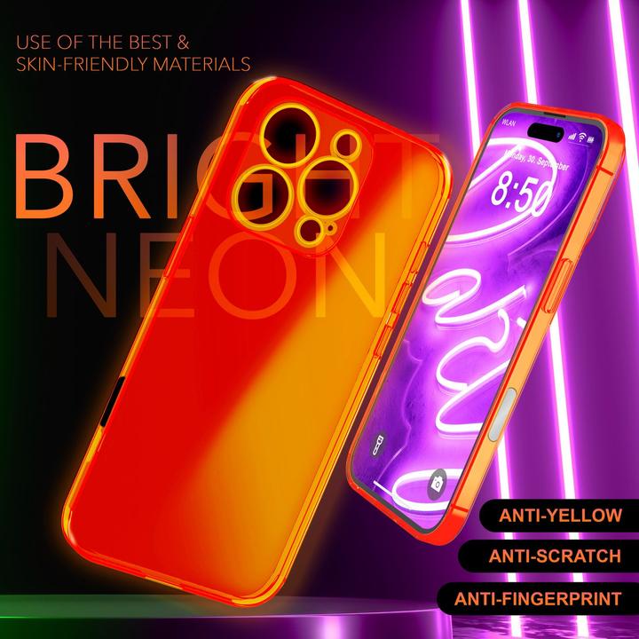 Immagine prodotto Nalia Copertura in silicone trasparente al neon (Apple iPhone 16 Pro Max)
