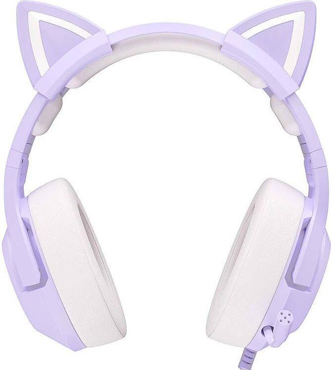 Actual product image Onikuma Headset K9 Cat-Ear purple