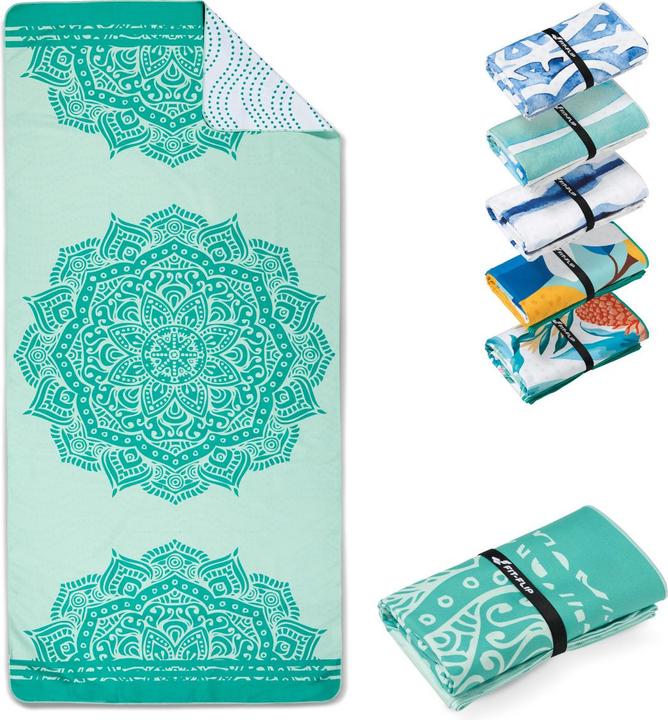 Actual product image Fit-Flip Microfibre beach towel (200 x 90 cm)