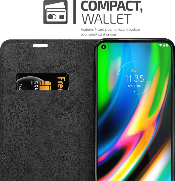 Produktbild Cadorabo Book Invisible Magnet Cover (Motorola Moto G9 Plus)