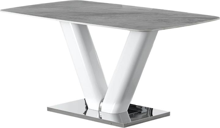 Produktbild Home123 BLOOM Tisch (grau + weiss)