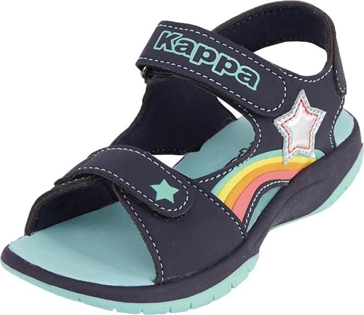 Kappa Pelangi G Kindersandalen Marineblau und Mint 261042K 6737 (27) (27)