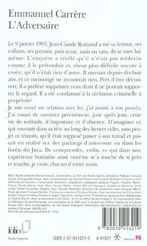 Produktbild L'Adversaire (Französisch, Emmanuel Carrère, 2015)