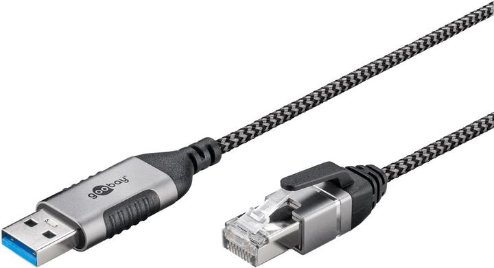 Produktbild Goobay Ethernet-Kabel USB-A 3.0 auf RJ45, Slim, 7,5 m (USB 3.0, RJ45 (1x))