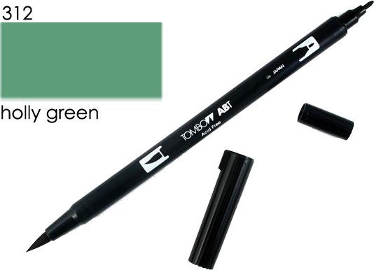 Actual product image Tombow ABT Dual Brush Pen (Green, 2 x)