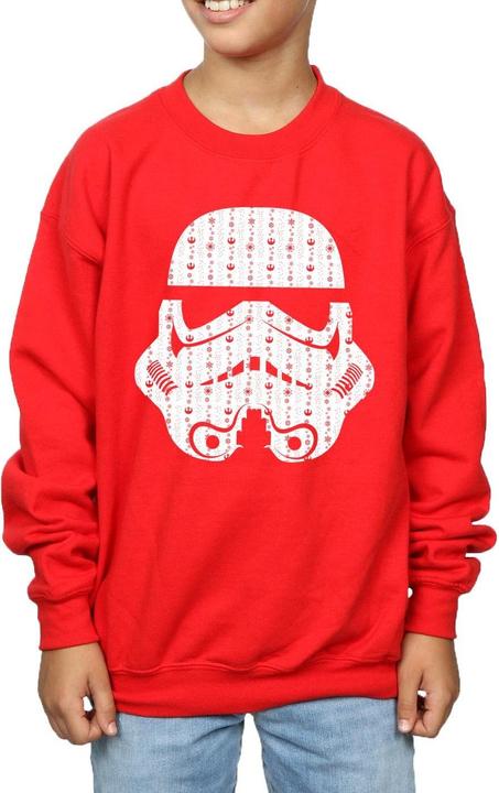 Produktbild Star Wars Christmas Stormtrooper Helmet Sweatshirt Jungen (128)