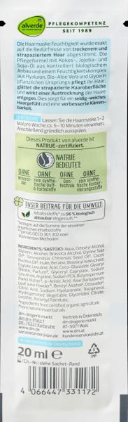 Produktbild dm alverde Haarmaske Feuchtigkeit Aloe Vera & Hyaluron