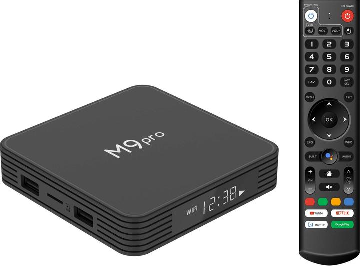 Produktbild PhoneLook Android smart TV Box M9 Pro LED Quad Core 64-bit 4K Ultra HD für Streaming mit HDR10 + Android11 & G (64 GB, Android 11)