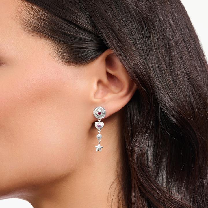 Immagine prodotto Thomas Sabo Orecchini talismani cosmici con pietre colorate argento annerito (Argento)