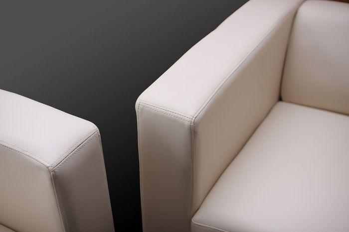 Produktbild Swisshandel24 3-1-1 Sofagarnitur Couchgarnitur Loungesofa Lille Leder - schwarz (3-Sitzer)