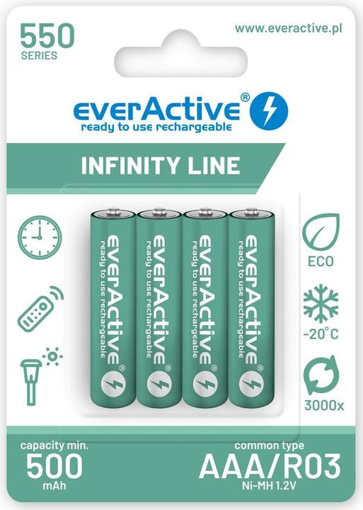 Everactive Infinity Line (4 Stk., AAA, 550 mAh)