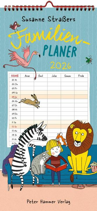 Immagine prodotto Hammer Fitness Susanne Strassers Familienplaner 2026 (Copertina rigida, Tedesco)