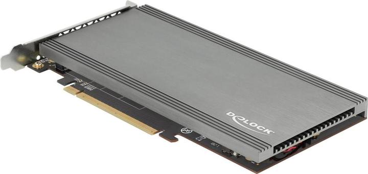 Produktbild Delock PCI Express x16 Karte zu 4 x intern NVMe M.2 Key M mit Kühlkörper und Lüfter