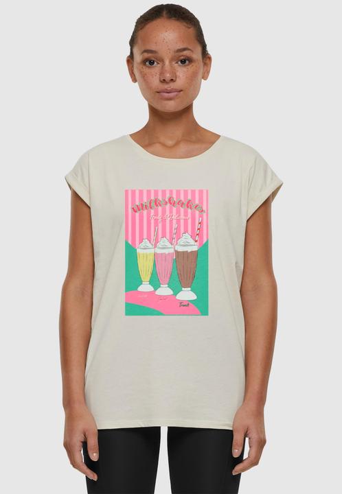 Actual product image Mister Tee MisterTee Ladies Milkshake Tee - Extended Shoulder Tee - 178079 (L)