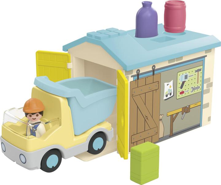 Produktbild Playmobil LKW mit Sortiergarage (71686, Playmobil Junior)