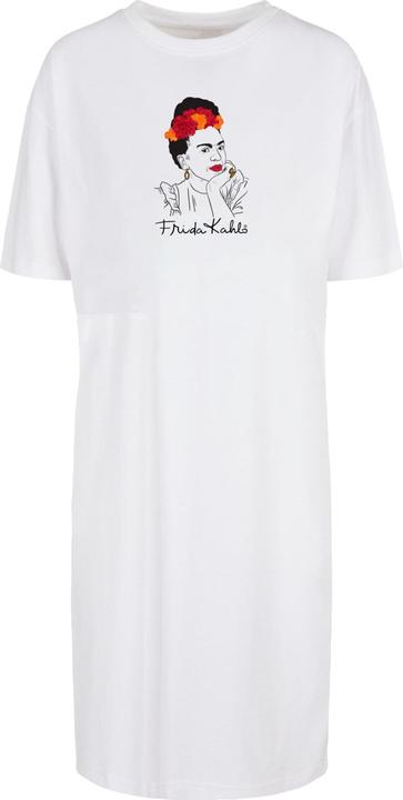Immagine prodotto Merchcode Donna Frida Kahlo - Disegno con fiori - Vestito organico con spacco oversize - 119513 (S)