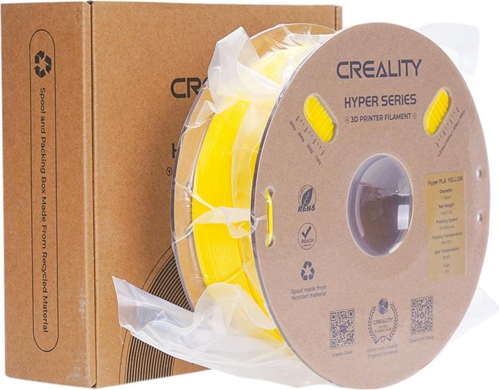 Image du produit Creality Hyper PLA - 1,75mm - 1kg (PLA, 1.75 mm, 1000 g, Jaune)