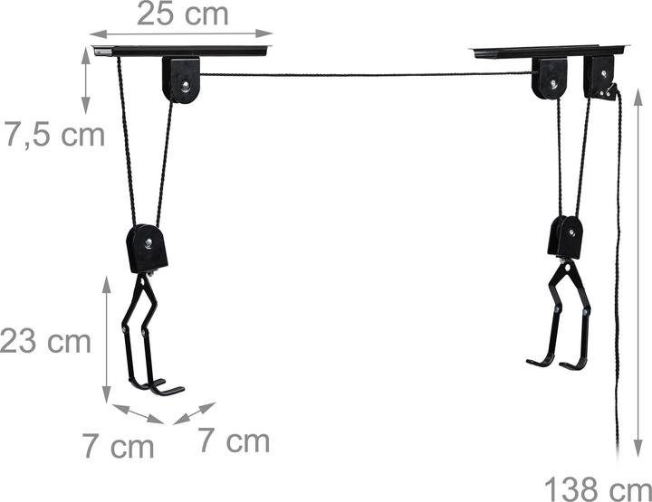 Actual product image Relaxdays Bicycle holder