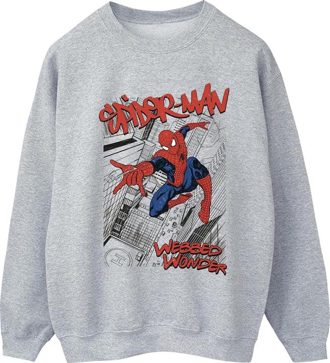 SpiderMan Sketch City Sweatshirt (XXL)