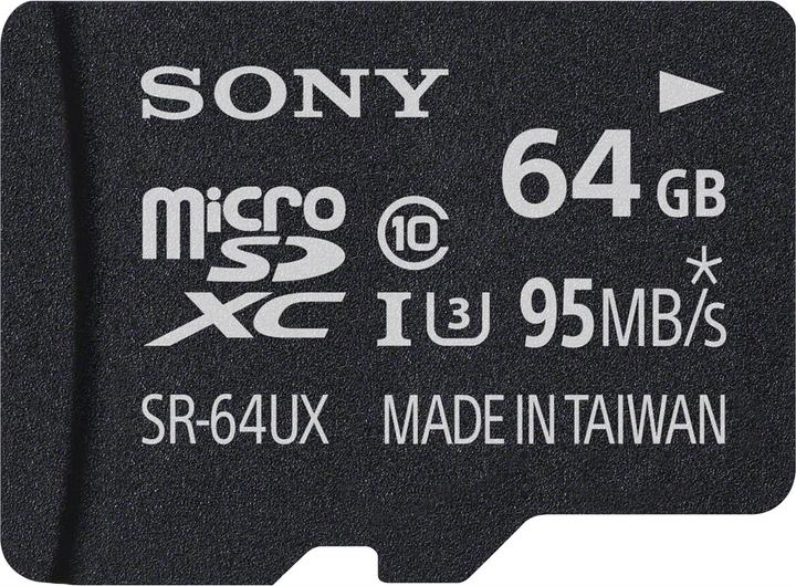 Image du produit Sony Carte microSDXC 64 Go,, UHS-I U3 (64 Go, microSDXC, U3, UHS-I)