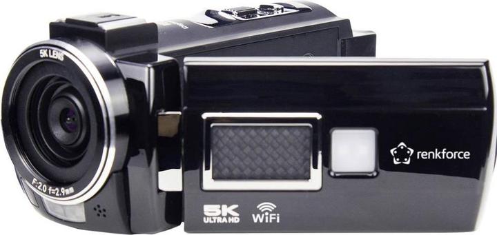 Renkforce RF-DV-200 Camcorder 5K 7.6 cm 3 Zoll 8 Megapixel Schwarz (8 Mpx)