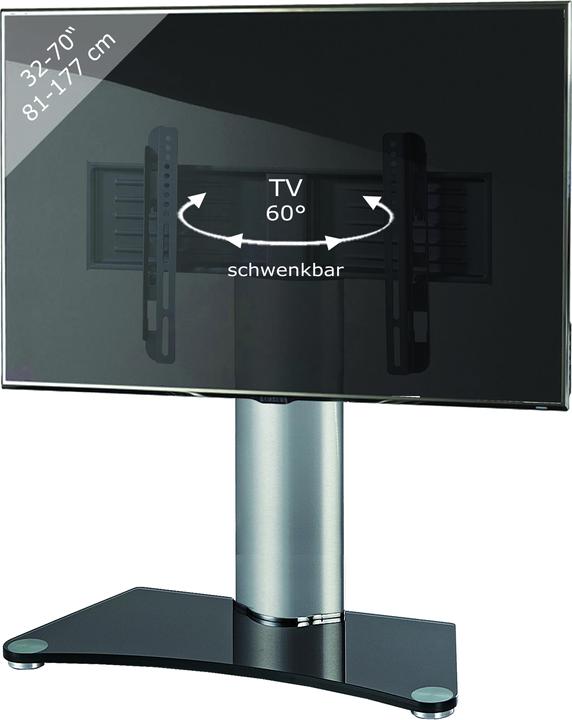 Produktbild VCM TV Standfuss Aufsatz Alu Glas Windoxa Maxi (70", 30 kg)