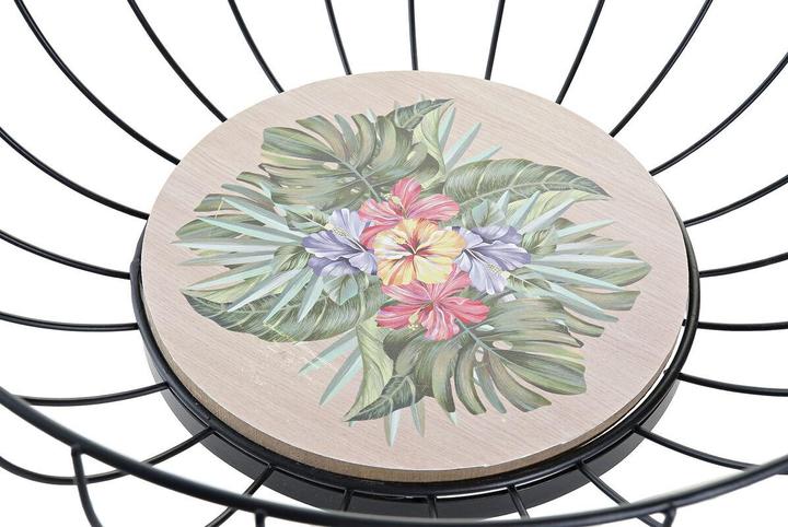 Produktbild DKD Home Decor Obstschale Bunt Metall Holz MDF 28 x 28 x 11 cm (2 Stück)