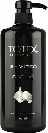 Totex Haar-Knoblauch-Shampoo Haarreparatur und Anti-Haarausfall-Formel für Männer und Frauen 750ml (750 ml, Flüssiges Shampoo)