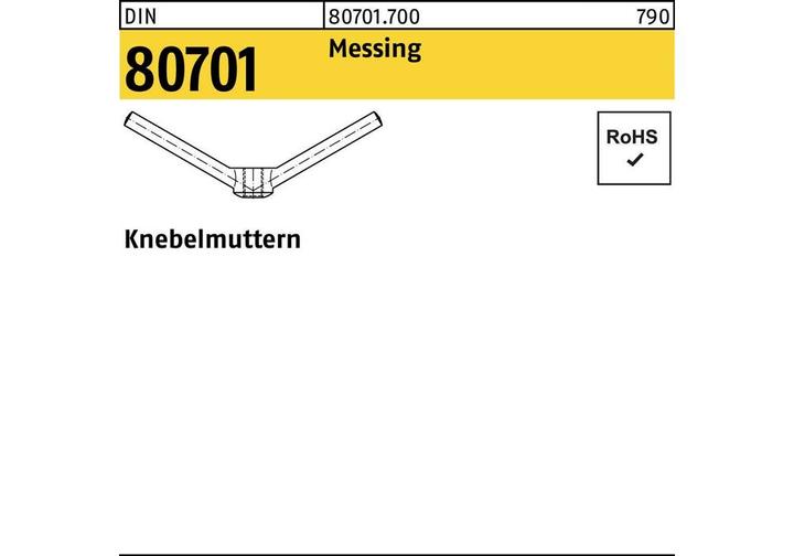 Produktbild Knebelmutter DIN 80701 M 24 Messing