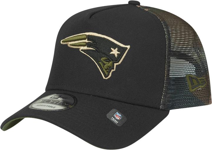 New Era Snapback Trucker Cap - New England Patriots wood (One Size)