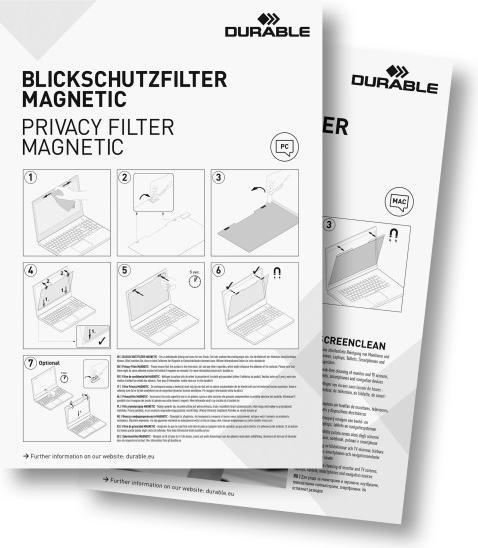 Image du produit Durable Filtre anti-regard MAGNETIC (13.30", 16 : 9)