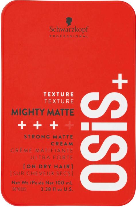 Immagine prodotto Schwarzkopf Professional OSIS+ Texture Mighty Matte Crema Opaca Forte (Cera per capelli, 100 ml)