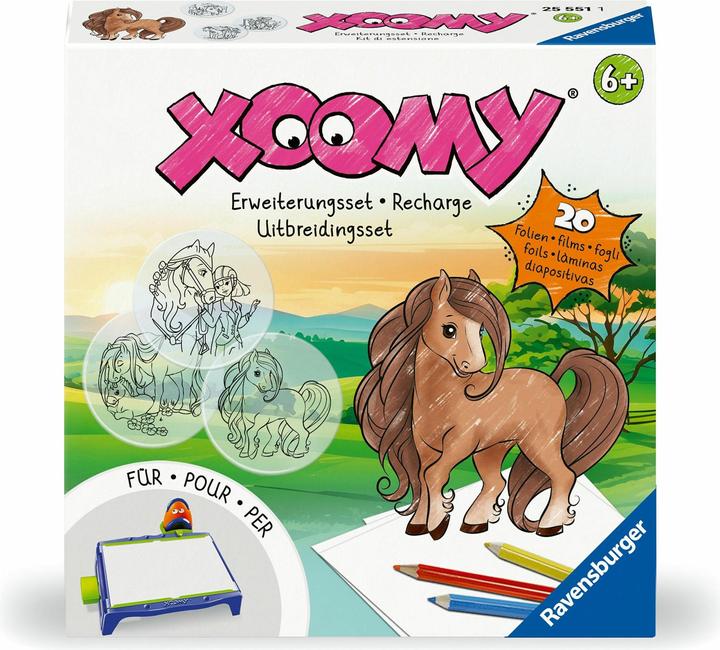 Produktbild Ravensburger Xoomy Erweiterungsset Pferde - Erweiterungsset für den Xoomy Midi oder Maxi, Xoomy