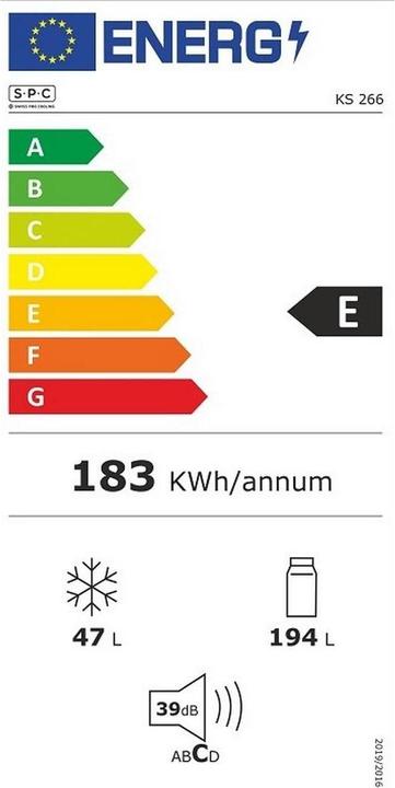 Energie-Label SPC KS266 CC (241 l)