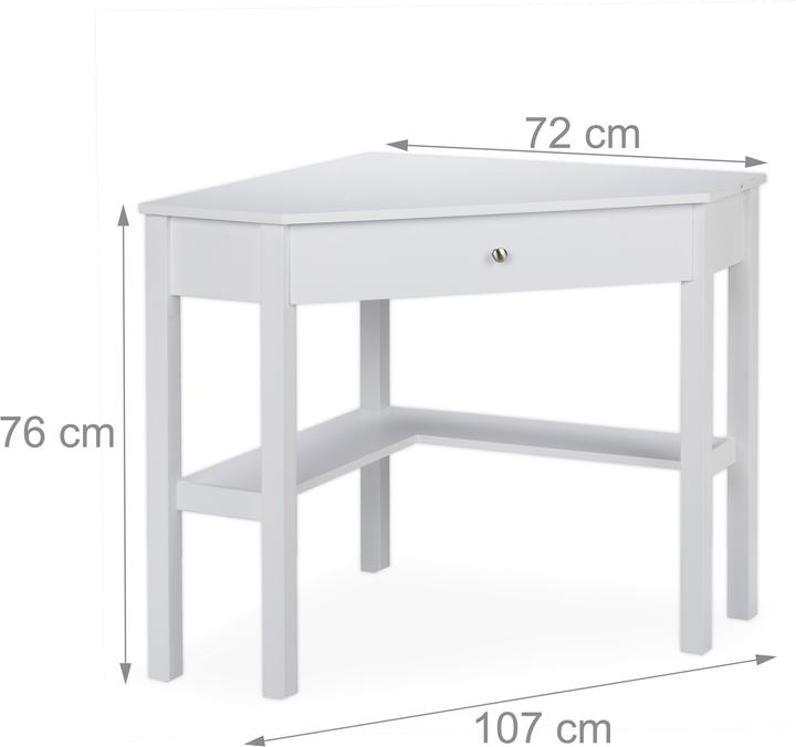 Actual product image Relaxdays Work Desk, Compact (107 x 72 x 76 cm)