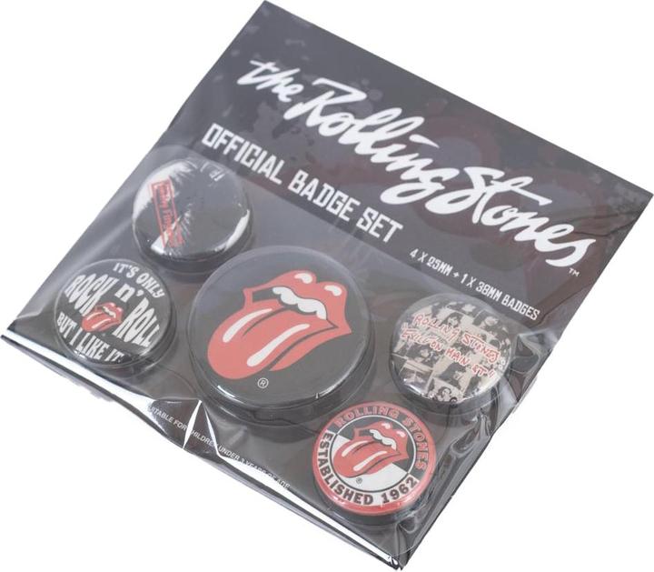 Actual product image The Rolling Stones Assorted Designs Badge Set (Pack of 5)