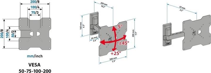 Image du produit Meliconi Support TV mural pour 2640 (Mur, 40", 20 kg)